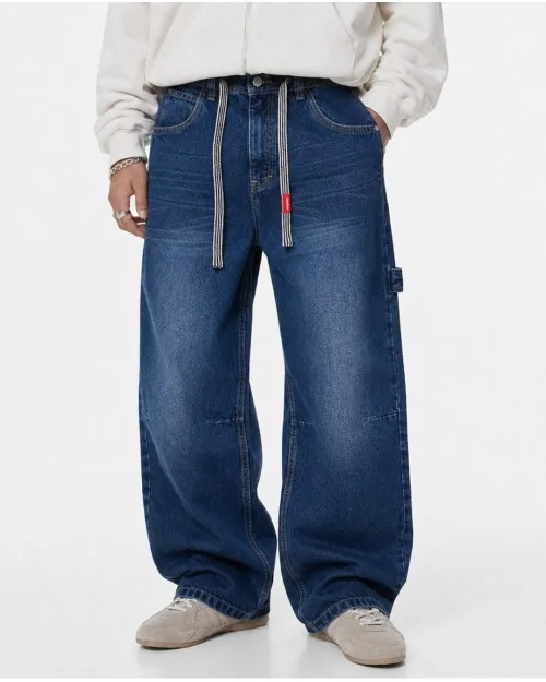 Jeans Skate Back Embroidery