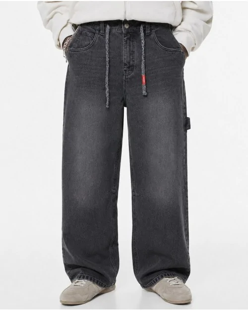 Jeans Skate Back Embroidery