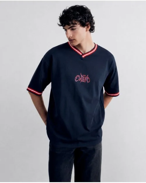 Camiseta Knitted Collar