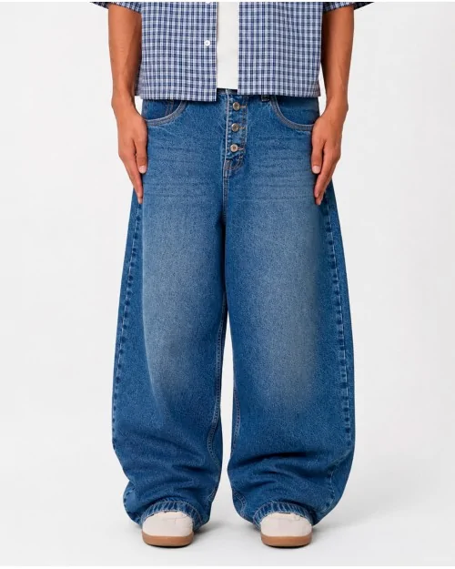 Pantalon Barrel Straps Bottons