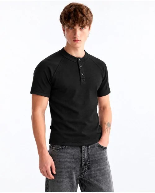 Polo Henley Muscle Fit