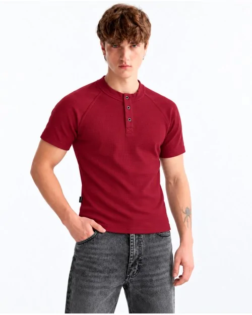 Polo Henley Muscle Fit