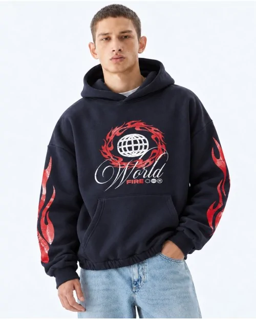 Sudadera Worn Effect